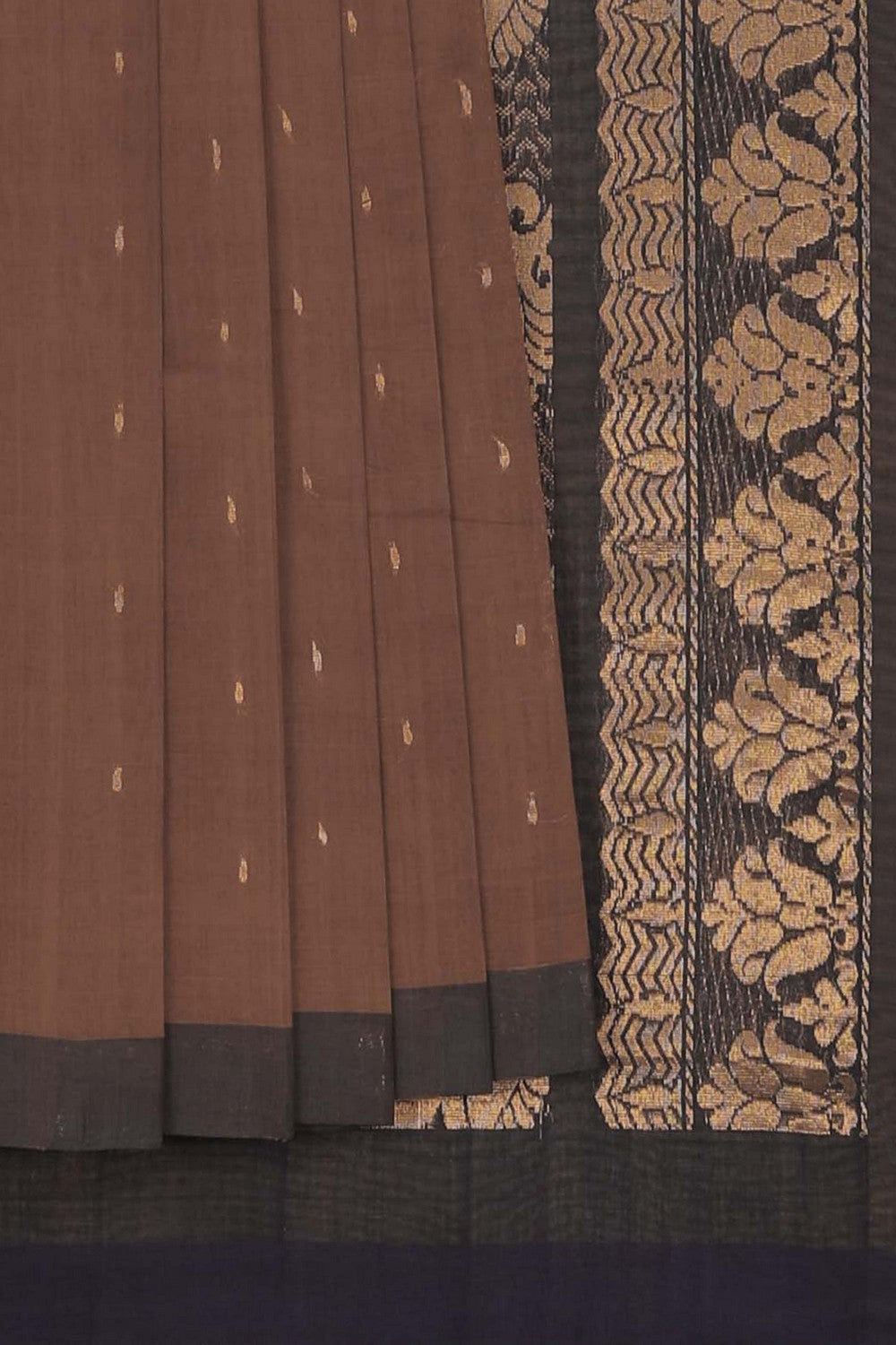 Image of South Cotton Purple Saree